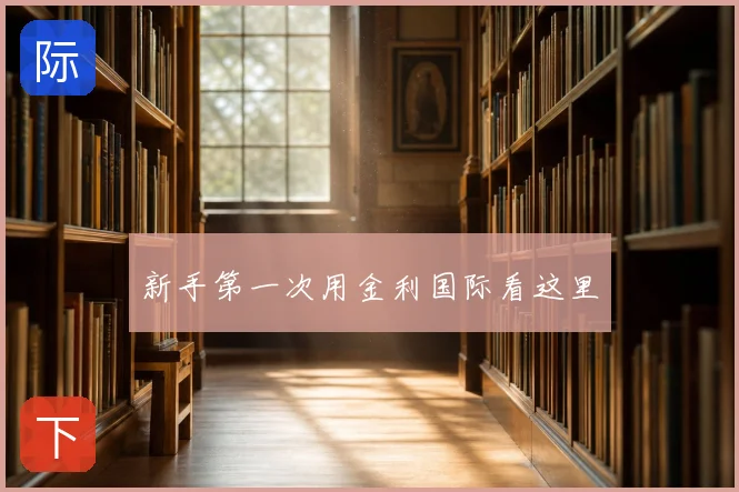 新手第一次用金利国际看这里